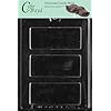 Cybrtrayd AO120 Candy Bar Chocolate Candy Mold with Exclusive Cybrtrayd Copyrighted Chocolate Molding Instructions