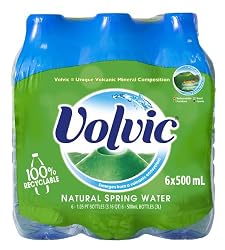 Volvic Natural Spring Water, 500ml- Bottles (Pack of 24)