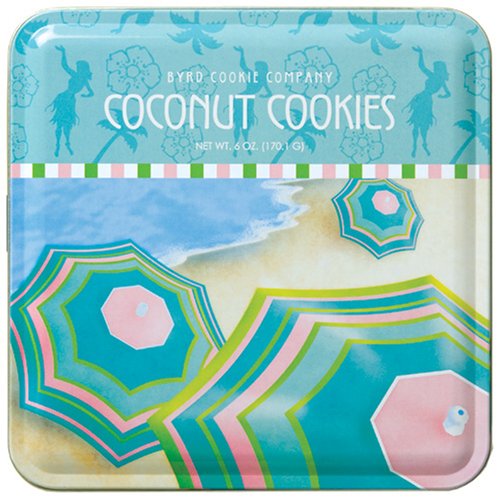 Byrd Cookie Company, Coconut Cookies, 6-Ounce Tin (Pack of 3) by Byrd Cookie Company