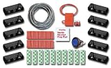 Super White Motorcycle LED Neon Accent Lighting Kit with 10 Black LED Light Pods