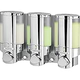 Better Living Products AVIVA Three Chamber Dispenser, Chrome