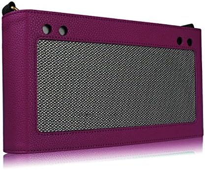 RocVox Bose SoundLink Color Case - Rind Pattern Leather Protective Bumper Carry Bag Cover Sleeve with Removable Holding Strap for Bose SoundLink III,Purple