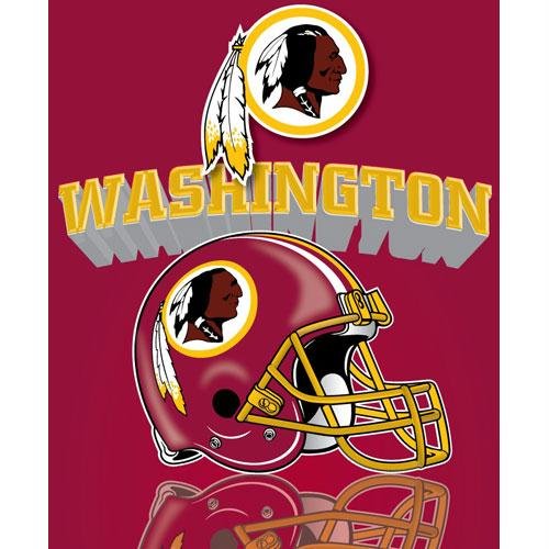 Northwest Washington Redskins Gridiron Fleece Throw