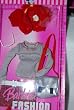 Barbie Fashion Fever Doll's Cloth Assortment Set (8 Pieces) L3369 with Red Blouse Top, Gray Long Sleeve Shirt, Sporty Silver Bag, Red Short with White Belt, Sunglasses and A Pair of Red High Heel Shoes