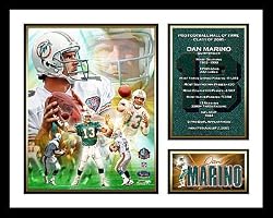 Dan Marino Miami Dolphins NFL Framed Photograph Career Milestone Collage