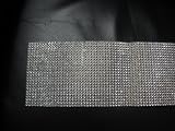 Brand New 1 feet silver rhinestone wrap flower bouquet handle