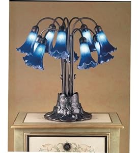 helena blue mosaic table lamp