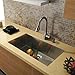 Vigo VG3019B 30-Inch Undermount 16 Gauge Single Bowl Kitchen Sink, Stainless Steel