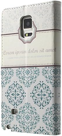 Galaxy Note 3 Case, Vogue shop Samsung Galaxy Note 3 Wallet Case Cover, Samsung Galaxy Note 3 Protective Case, New Fashion Pattern [Luxury Soft Touch] [Executive Wallet Kickstand] [Stand Feature] **NEW** [Wallet S] [Black] Premium Synthetic Leather Flip Case Stand Cover with Card Slots [ID/Card Slot] and Note Holder fit for Samsung Galaxy Note 3 with Stand All-around TPU Inner Case Skin Cover and Snap Button Closure Stylish Pattern Design for Galaxy Note 3 (Green totem)