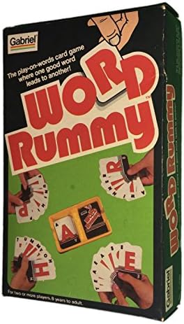 Vintage Gabriel Word Rummy Card Game 1980