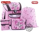 HERLITZ SCHULRANZEN SET 4 TEILIG FLORENTINE FLORENTIENE  SCHOOL BAG TORNISTER SCHULRUCKSACK SCHULTASCHE SCHOOLTAS