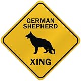ONLY  GERMAN SHEPHERD XING  CROSSING SIGN DOG