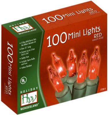 Noma #4003-88 HW 100CT RED Light Set (Pack of 12)