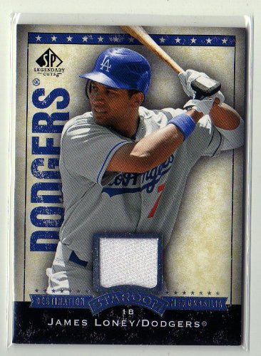 James Loney 2008 SP Legendary Cuts Destination Stardom Game Used Jersey Dodgers Baseball Card