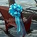 Turquoise Wedding Pull Bows with Tulle Tails - 8