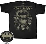  : Batman the Dark Knight Sunday Headlines Black Mens T-shirt