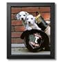 Firefighter Puppy Dog Fire Boat 1 Animal Picture Framed Art Print