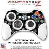 Punched Holes Black Skin by WraptorSkinz TM fits XBOX 360 Wireless Controller (CONTROLLER NOT INCLUDED)
