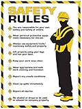 Workplace Safety Rules Poster 18" X 24" Poster