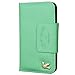 iPhone 5s case,iPhone SE case,iPhone 5 case,by HiLDA,Wallet Case,PU Leather Case,Credit Card Holder,Flip Cover Case[Mint Green]