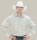 Striped Long Sleeve Men's Western Shirt