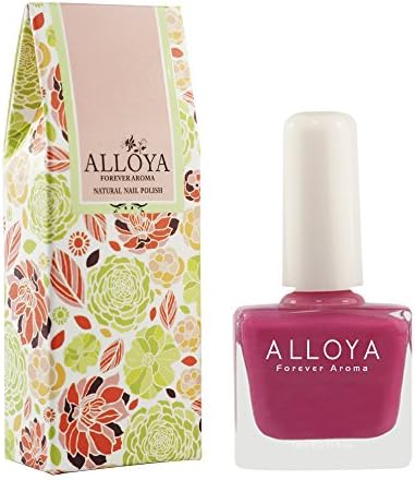 Alloya Natural Non Toxic Nail Polish, Peel Off &amp; Scented, 010 Cherry ice cream