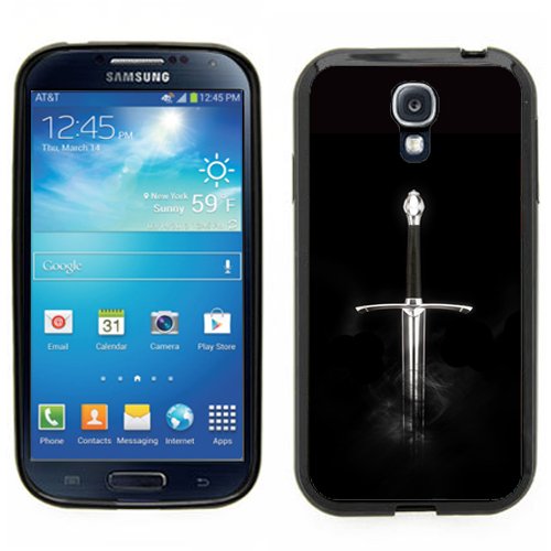 Samsung Galaxy S4 SIIII Black Rubber Silicone Case - Game of Thrones Sword