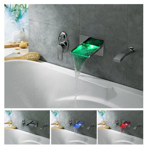 Led Waterfall Bath Tub Faucet Invented4you