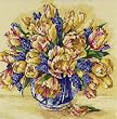 Janlynn Watercolor Tulips Needlepoint Kit-14 Inch X14 Inch