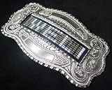 Hip Hop Wholesale - Western Cowboy LED Light Up White Light Up Text Buckle
