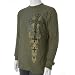 Black Web Vintage Medieval Print Thermal Knit Top