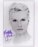 Nicollette Sheridan Autographed Black and White 8