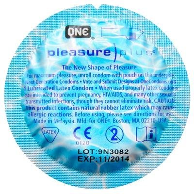 One Pleasure Plus 12 Latex Condoms Jar