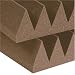 Electronics : Auralex 4SF24BRO 4" Studiofoam Wedge Panels in Brown 6-2'x4'x4" panels