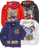 Ed Hardy Kids Hoodie, Boys Graphic Zip Front White M 51xJ4xl2tcL. SL160 Ed Hardy Kids Hoodie, Boys Graphic Zip Front White M
