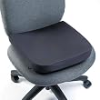 Memory Foam Seat Rest, 13-1/2"w x 14-1/2"d x 2"h, Black
