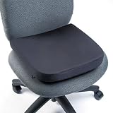 Memory Foam Seat Rest, 13-1/2"w x 14-1/2"d x 2"h, Black