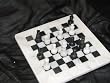 8" x 8" White Marble & Black Marble Chess Set Comes with Free Velvet Gift Box