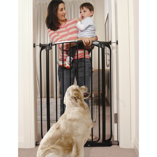Extra Tall Swing Closed Security Gate - Black
