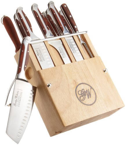 Gunter Wilhelm Cutlery 201 Executive Chef 11-Piece Professional Knife Set with Wooden Storage Block
