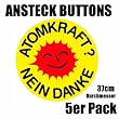 Atomkraft Nein Danke Buttons 5er Pack