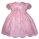 Toddler Easter Dress - Pink Organza w/ Rhinestuds (12M - 3T) NEW