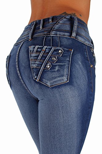 Style K584- Colombian Design, High Waist, Butt Lift, Levanta Cola, Skinny Jeans