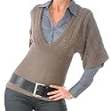 VERO MODA Dubai 3/4 V-Neck Pulli beige