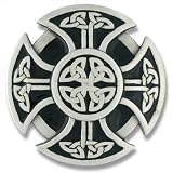 Celtic Shield Cross/Knot Belt Buckle
