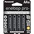 Panasonic BK-3HCCA8BA Eneloop Pro AA High Capacity Ni-MH Pre-Charged Rechargeable Batteries, 8-Pack