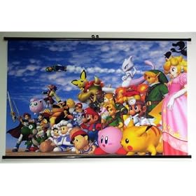 Super Smash Brothers: Melee 95x60cm WIDE Wallscroll