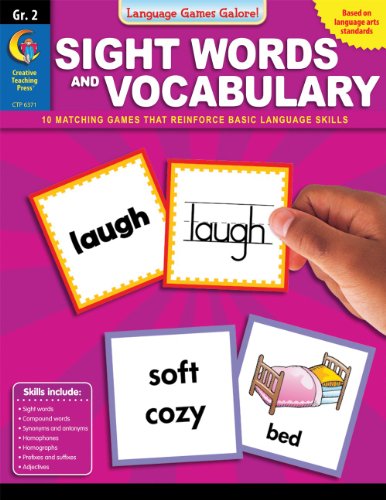 Sight Words & Vocabulary Gr. 2, Language Games Galore