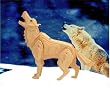Grey Wolf 3D Woodcraft Construction Kit