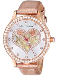 Betsey Johnson Womens BJ00157-26 Analog Heart Graphic Dial Watch